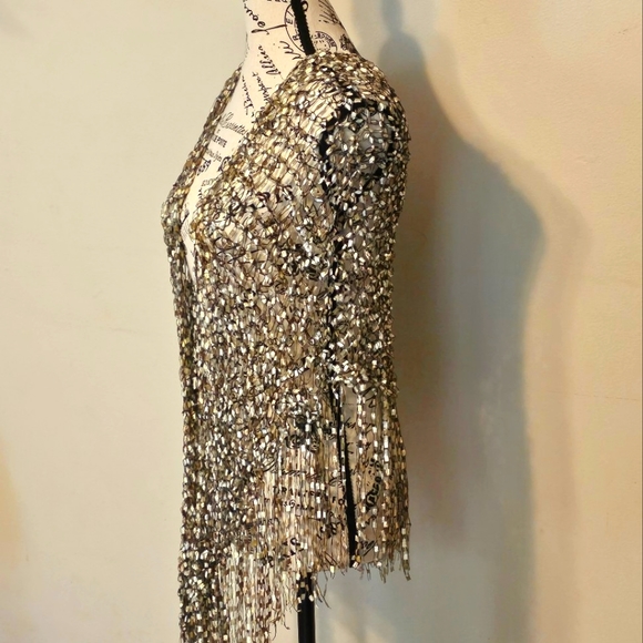 TRULY STUNNING HAND KNIT SHAWL!!! 🤎🖤🤎🖤 - Picture 4 of 12